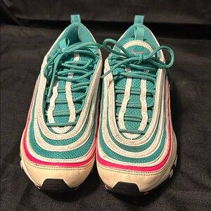 Nike Air Max 97 Teal and Pink Sneakers